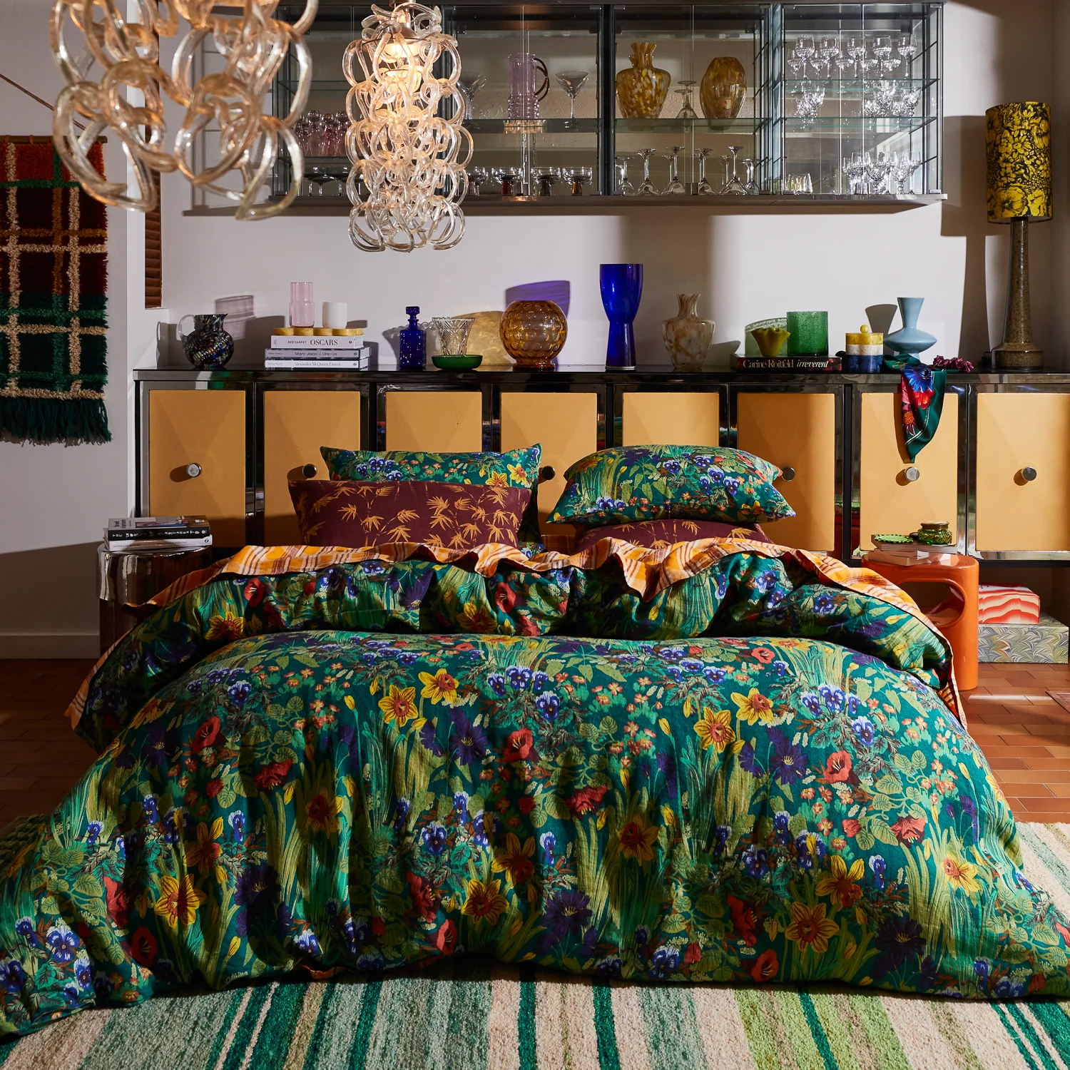 Aneta Linen Pillowcase Set - Rosewood - Image 8