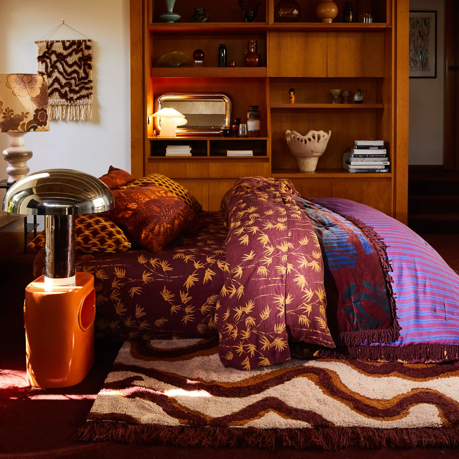 Aneta Linen Quilt Cover - Rosewood - Image 6