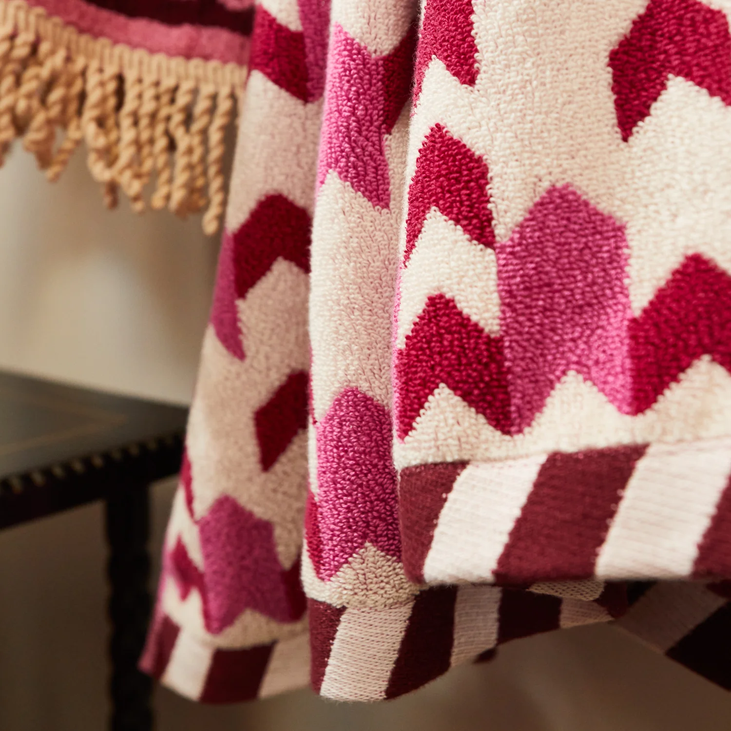 Arlette Bath Sheet - Fuchsia - Image 3
