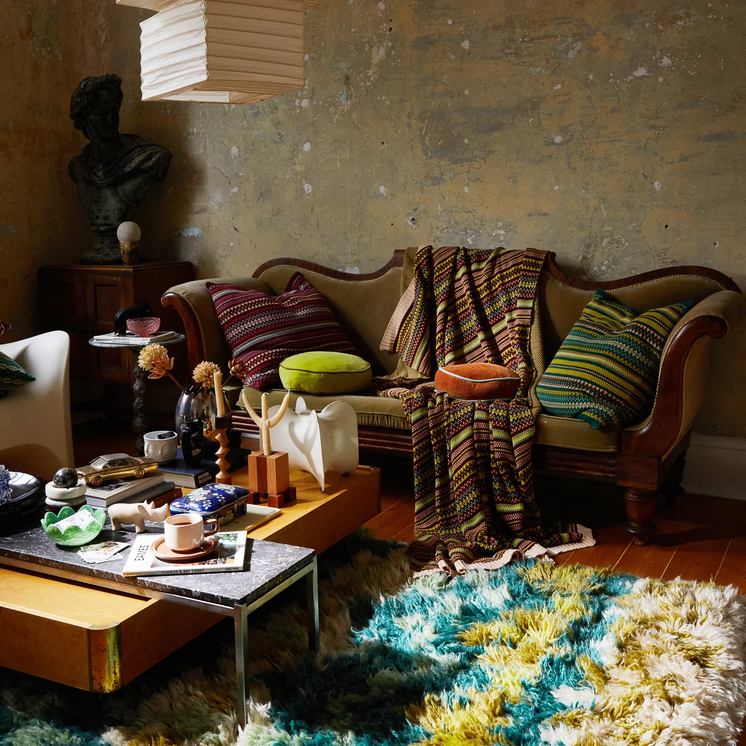 Arlette Knit Blanket - Emerald - Image 4