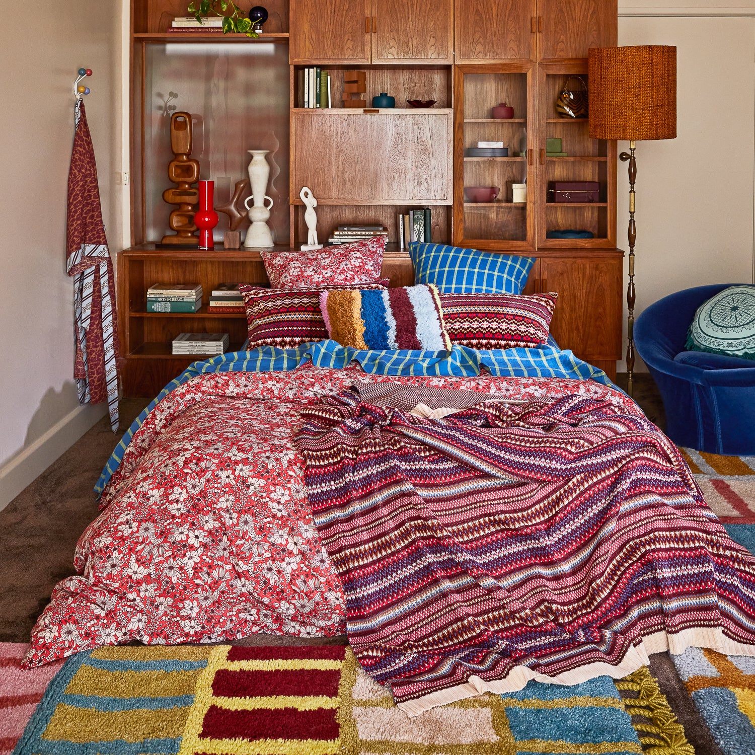 Arlette Knit Blanket - Scarlet - Image 2