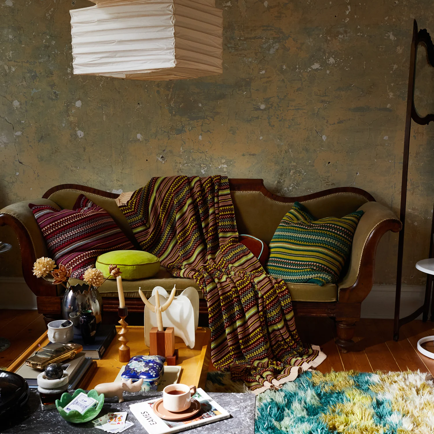 Arlette Knit Cushion - Forest - Image 5