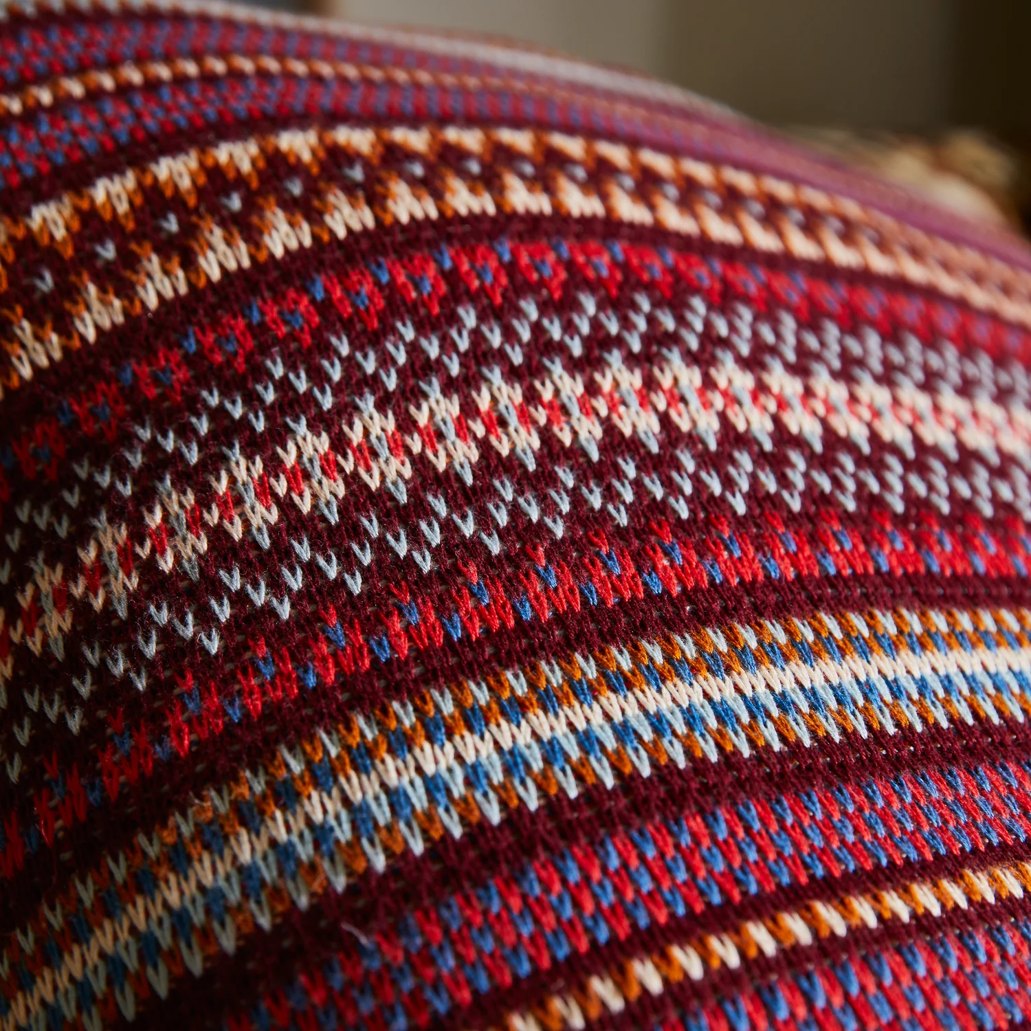 Arlette Knit Cushion - Mahogany - Image 3
