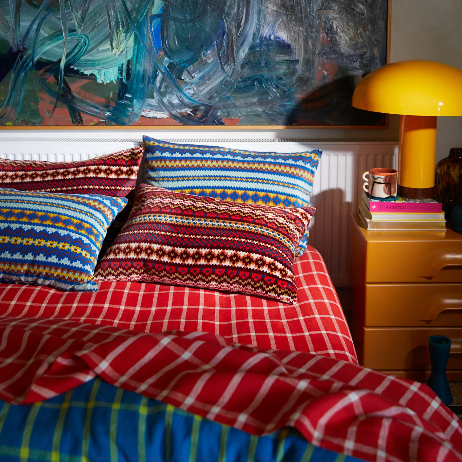 Arlette Velvet Printed Pillowcase - Mahogany - Image 2
