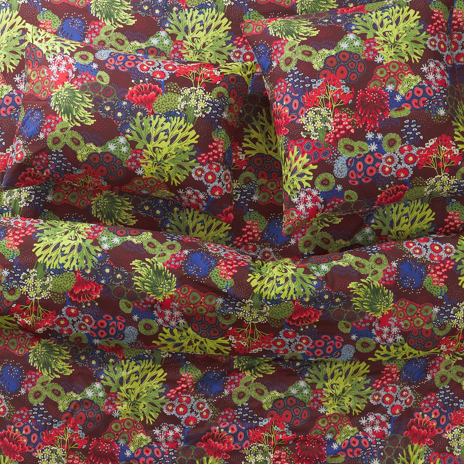 Cora Cotton Euro Pillowcase Set - Garnet - Image 3