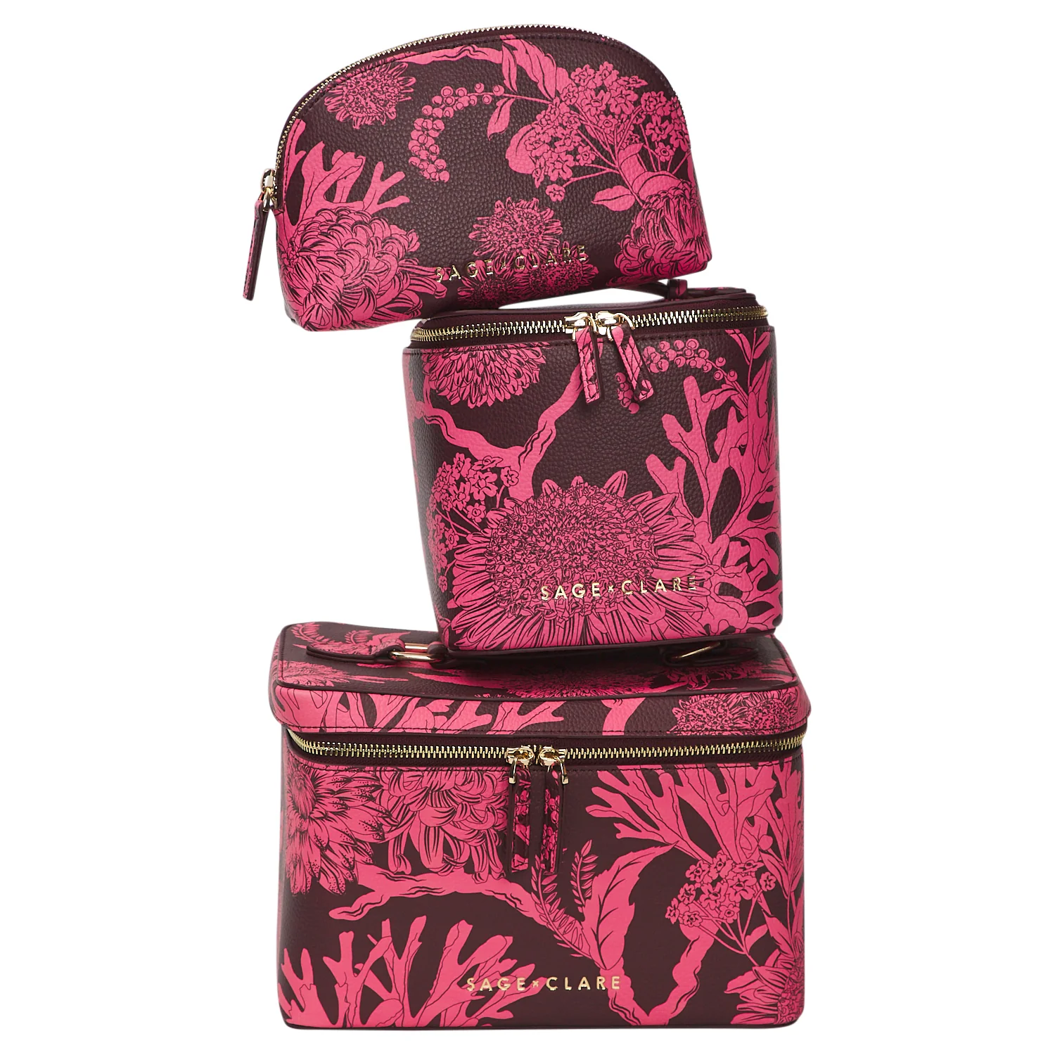 Delphine Cosmetic Pouch - Garnet - Image 6