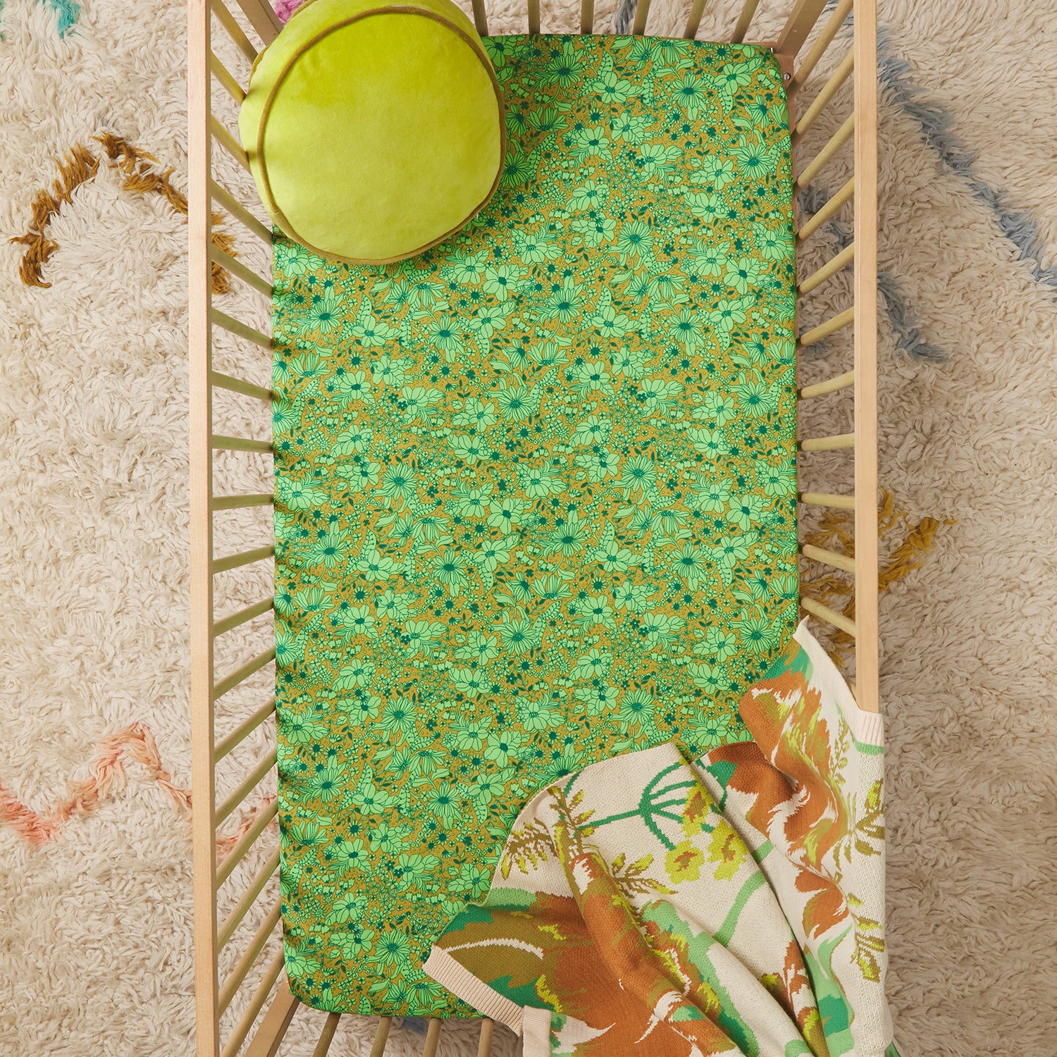 Evette Cotton Sheets - Olive - Image 4