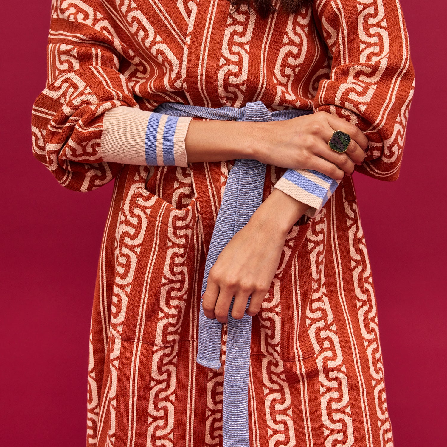 Fidel Jacquard Robe - Image 4