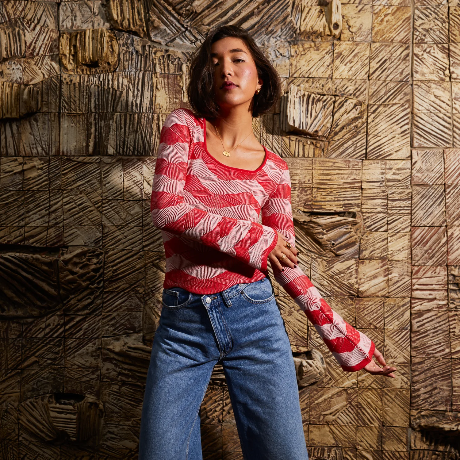 Ingrid Knit Top - Vermillion - Image 7