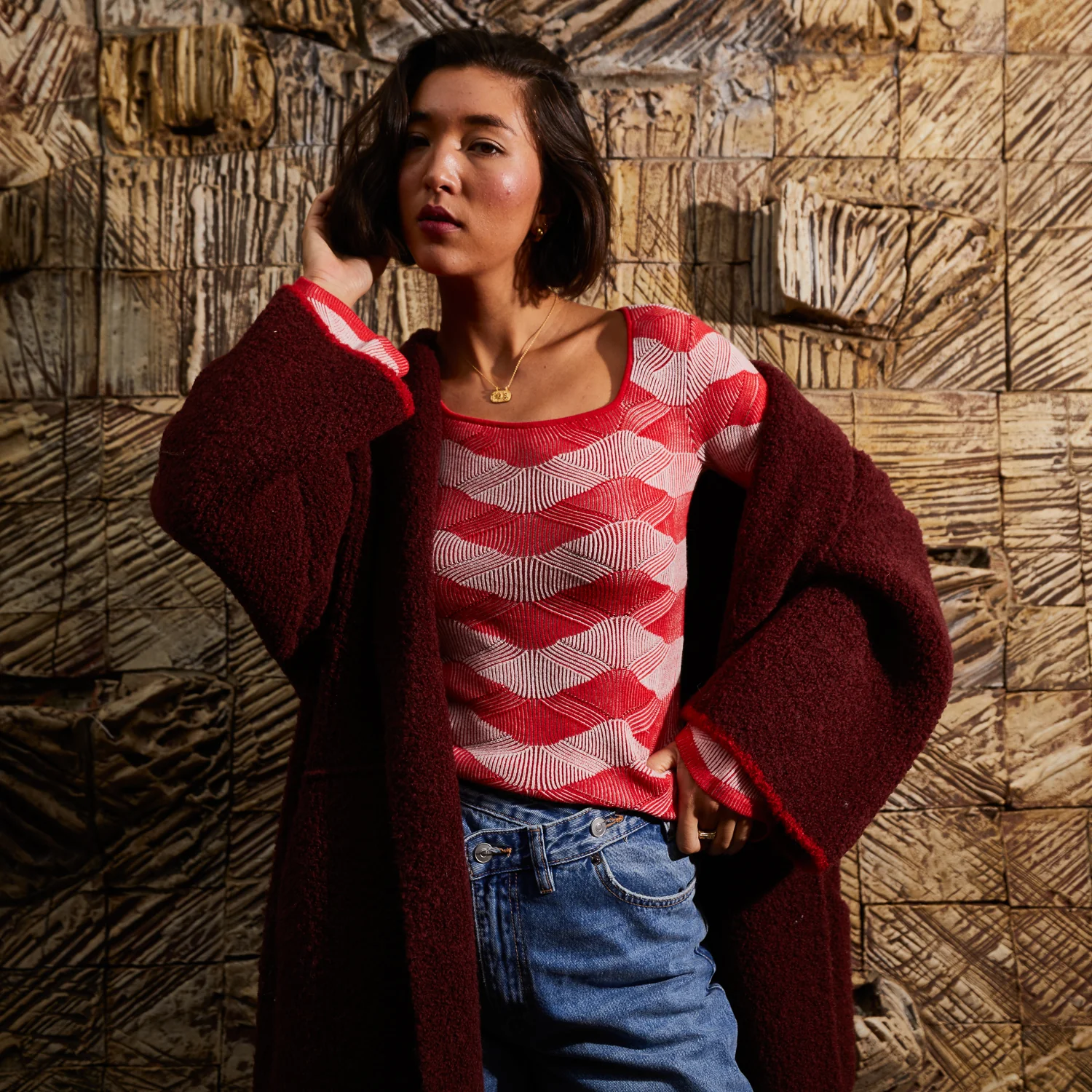 Ingrid Knit Top - Vermillion - Image 9