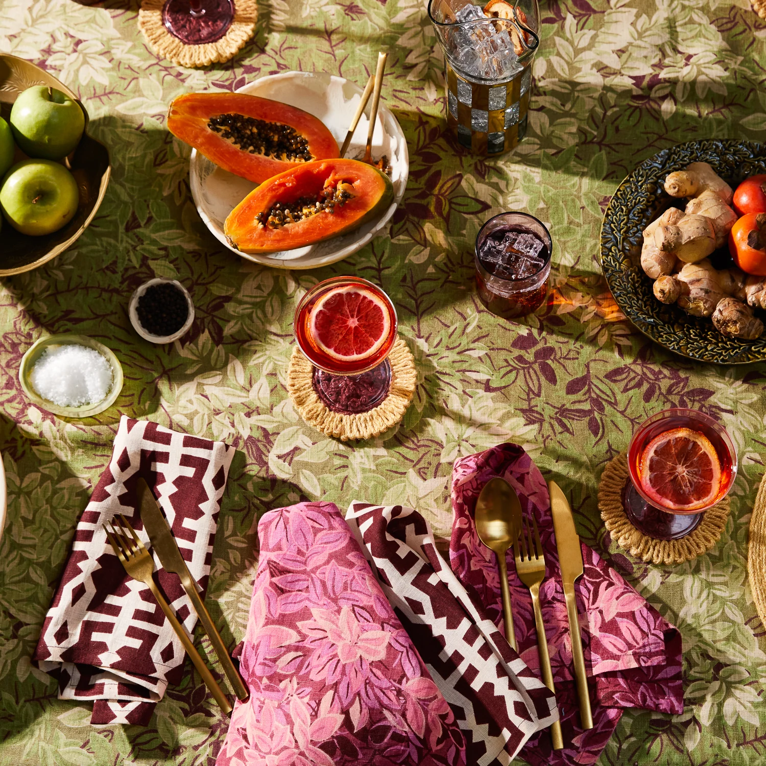 Jaya Coaster Set - Plumberry - Image 7