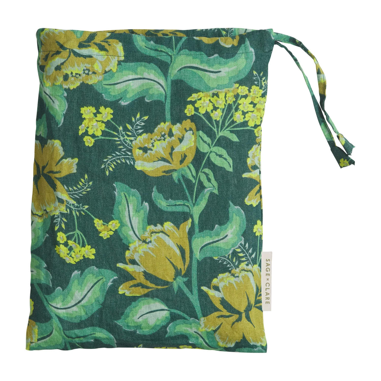 Margot Linen Euro Pillowcase Set - Forest - Image 8