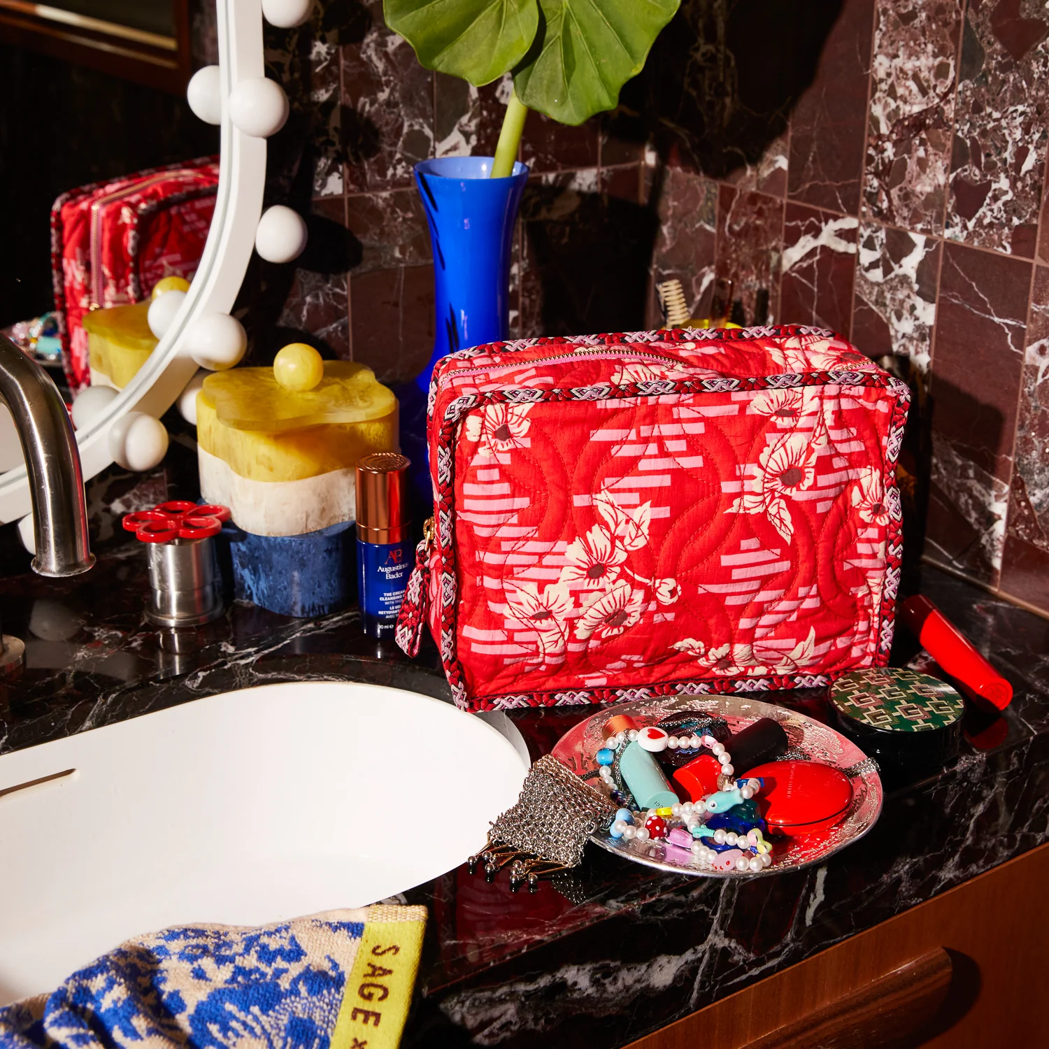Marta Vanity Bag - Vermillion - Image 2
