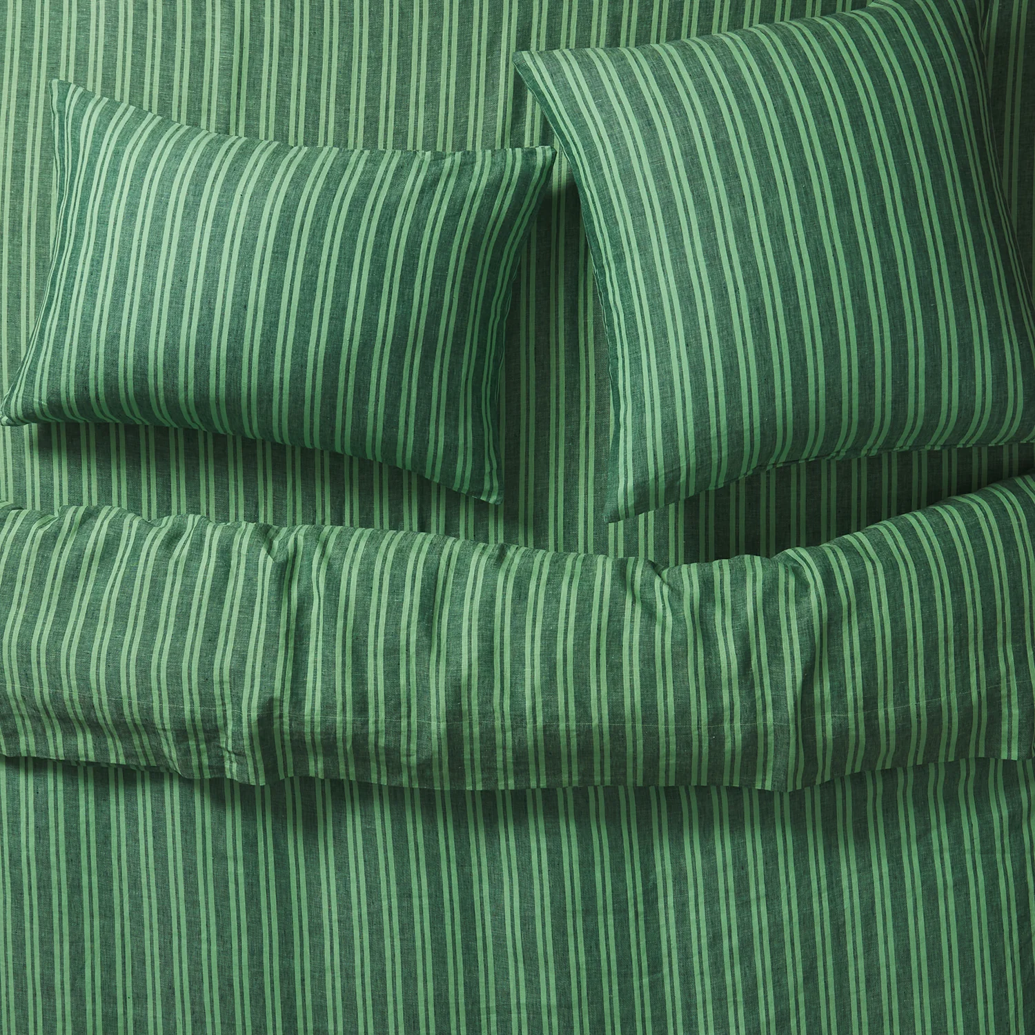 Nadine Linen Quilt Cover - Forest - Image 3