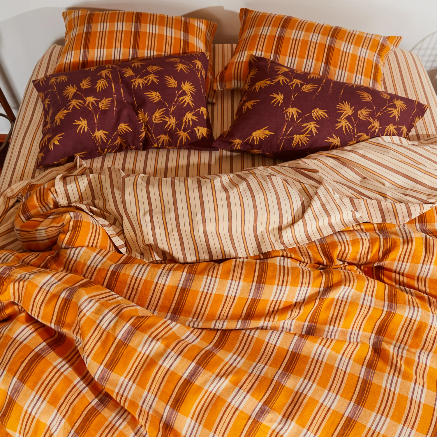 Nicolette Linen Quilt Cover - Marigold - Image 6