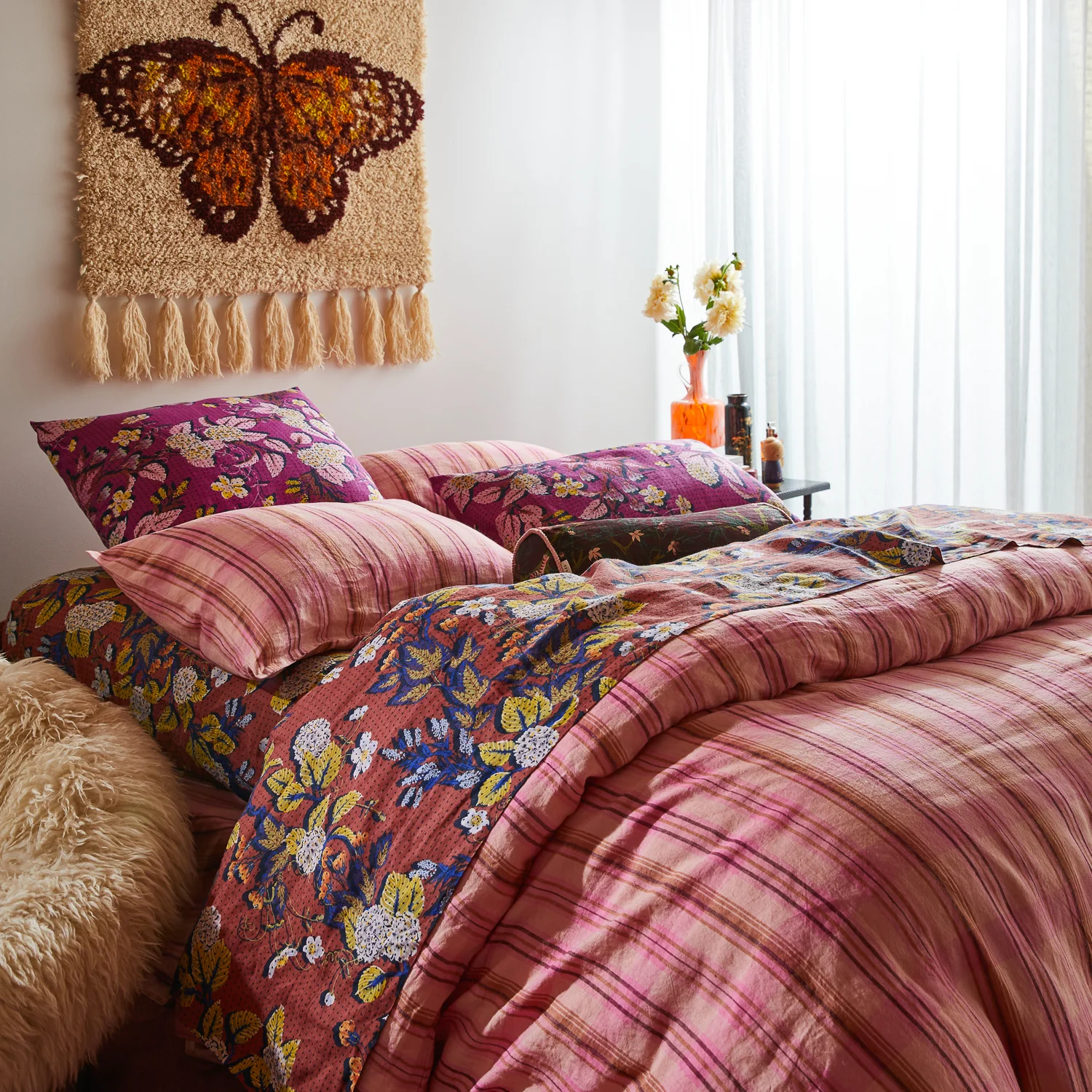 Nicolette Linen Quilt Cover - Poudre - Image 6