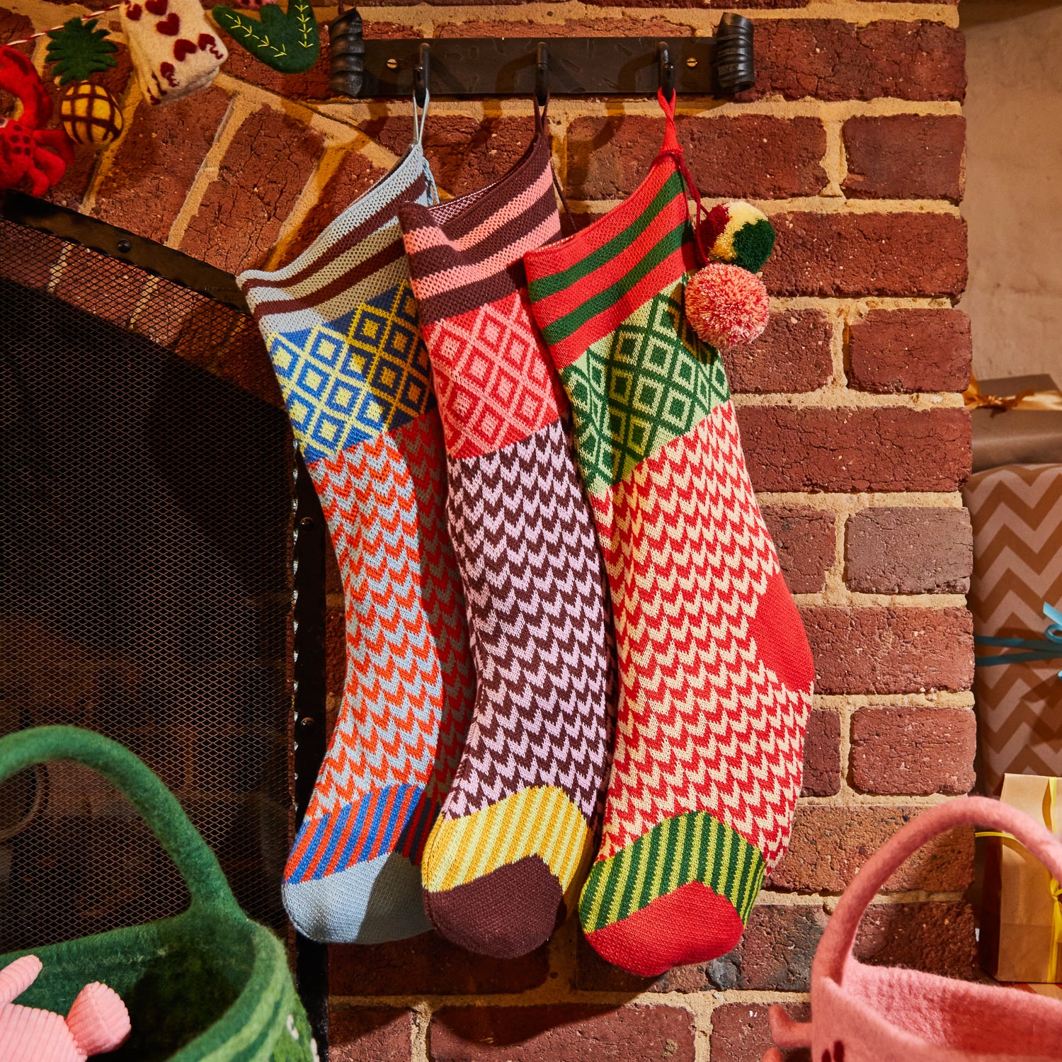 Palmina Knitted Stocking - Orchid - Image 4