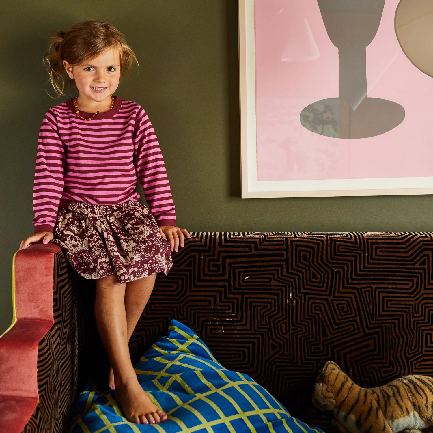Pierre Kids Knit Top - Fuchsia - Image 2