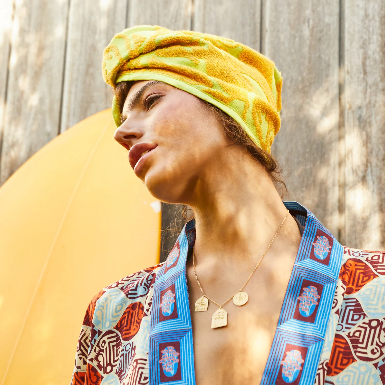Rosalia Hair Wrap - Dune - Image 4