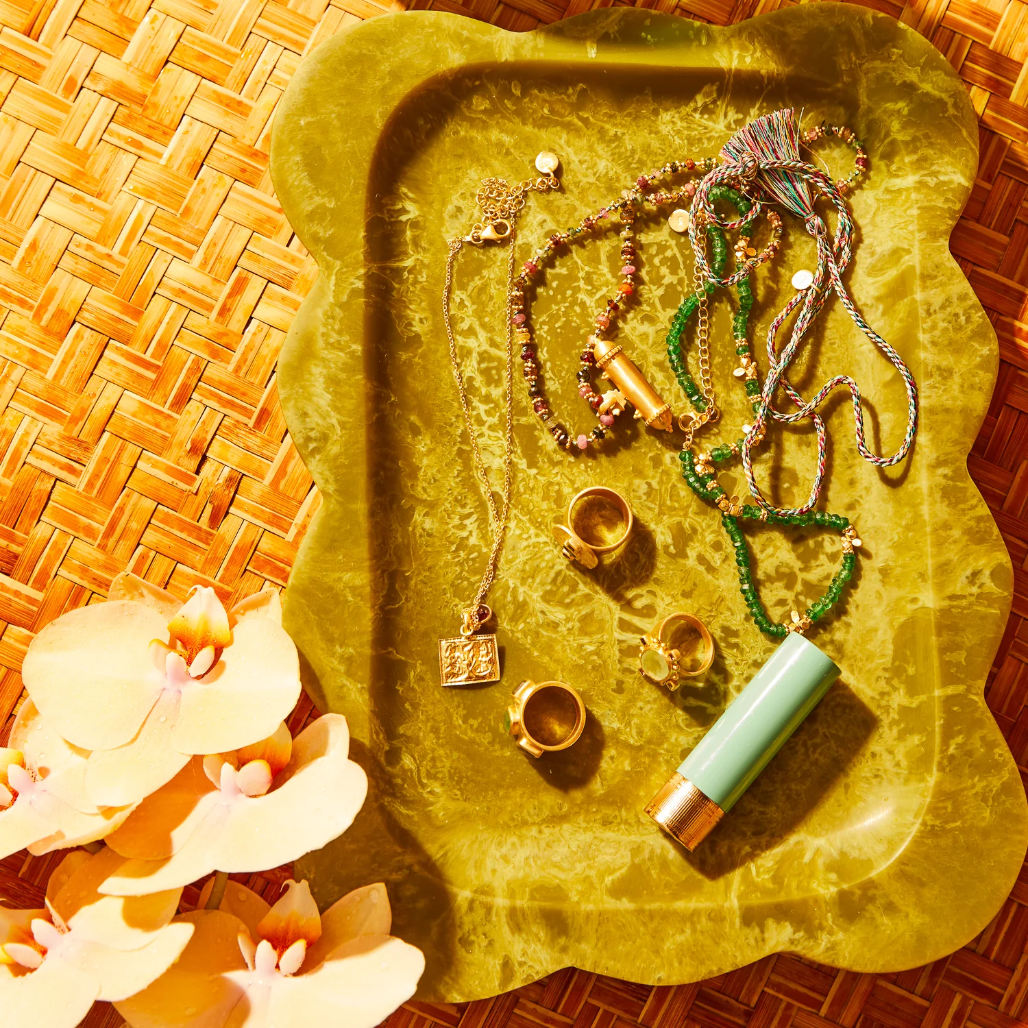 Saffron Necklace - Green Aventurine - Image 3