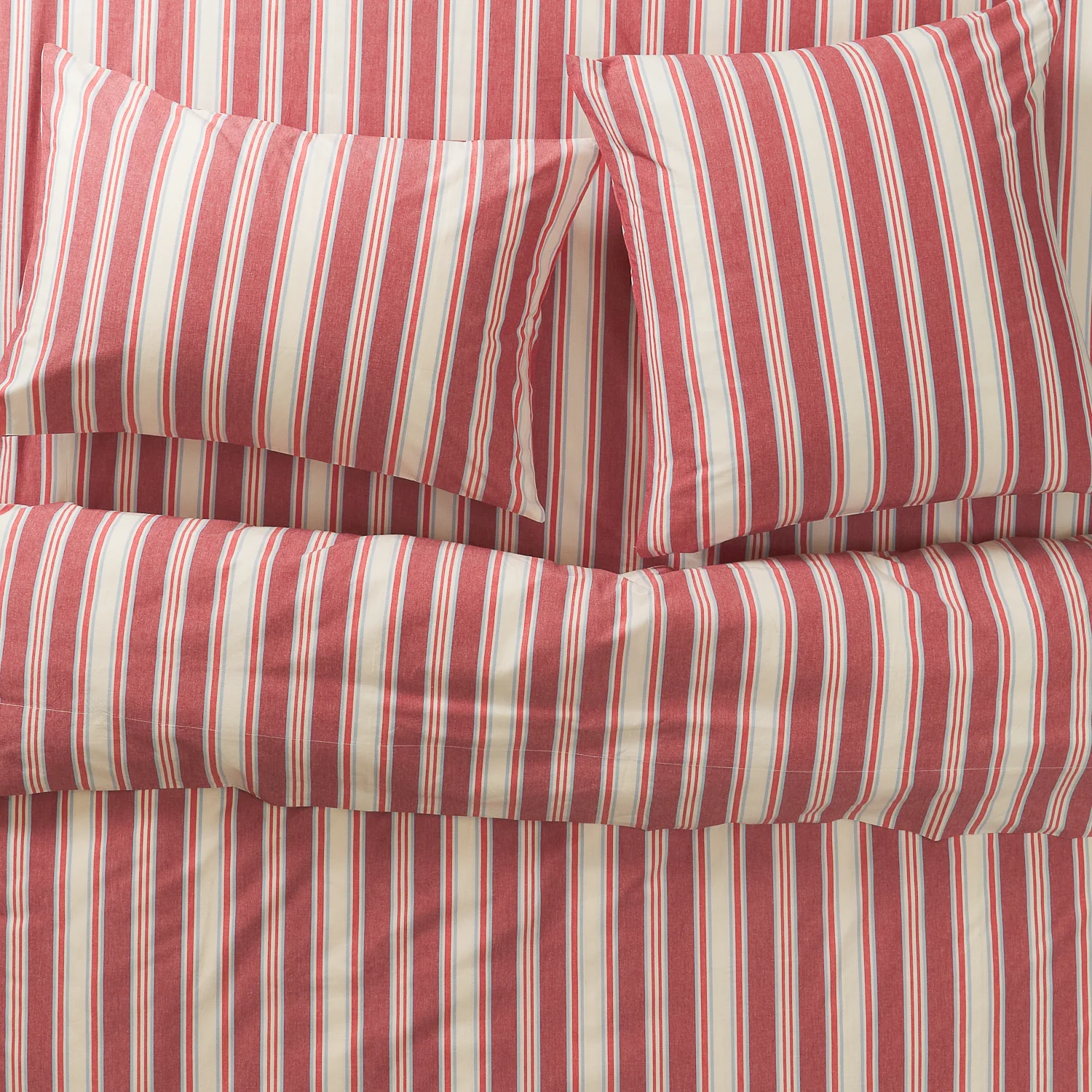 Selene Cotton Euro Pillowcase Set - Crimson - Image 3