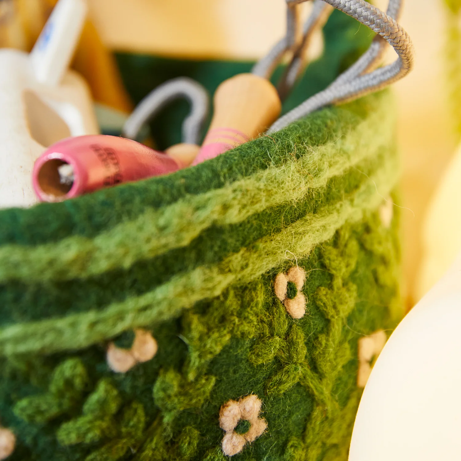 Serafina Felt Basket - Image 3