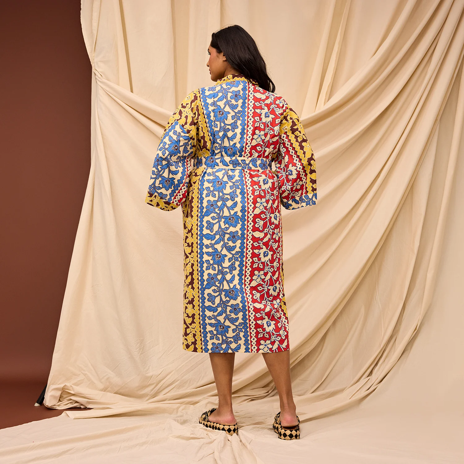 Thea Cotton Robe - Vermillion - Image 5