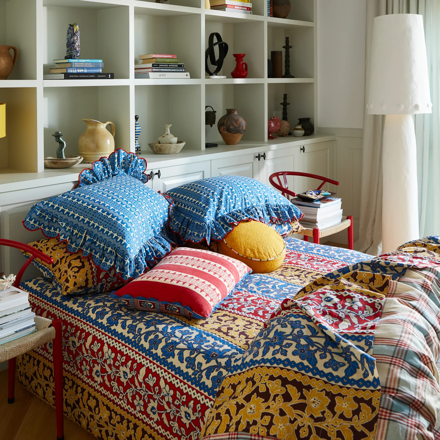 Thea Cotton Sheets - Vermillion - Image 6